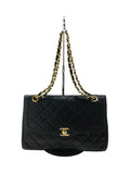 Chanel Matelasse Leather Double Chain Shoulder Bag