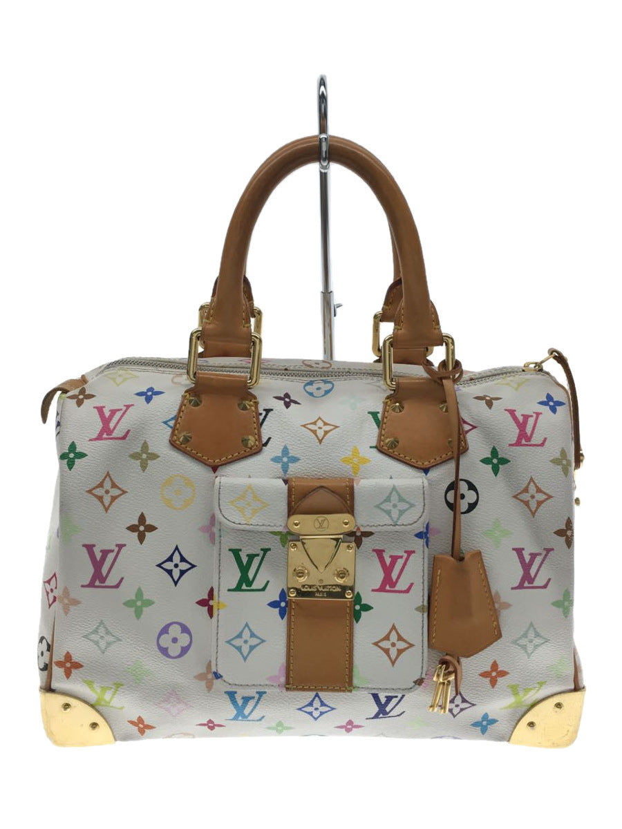 Louis Vuitton Speedy Monogram Multicolor White Handbag