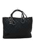 Chanel Leather Caviar Skin Matelasse Tote Bag