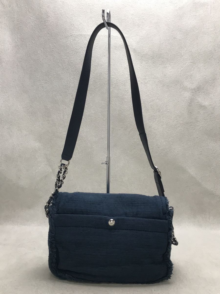 Chanel Canvas Plain Cocomark Chain Shoulder Bag