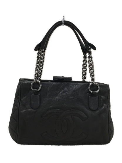Chanel Lamb Leather Chain Shoulder Bag Black