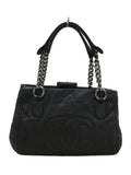 Chanel Lamb Leather Chain Shoulder Bag Black