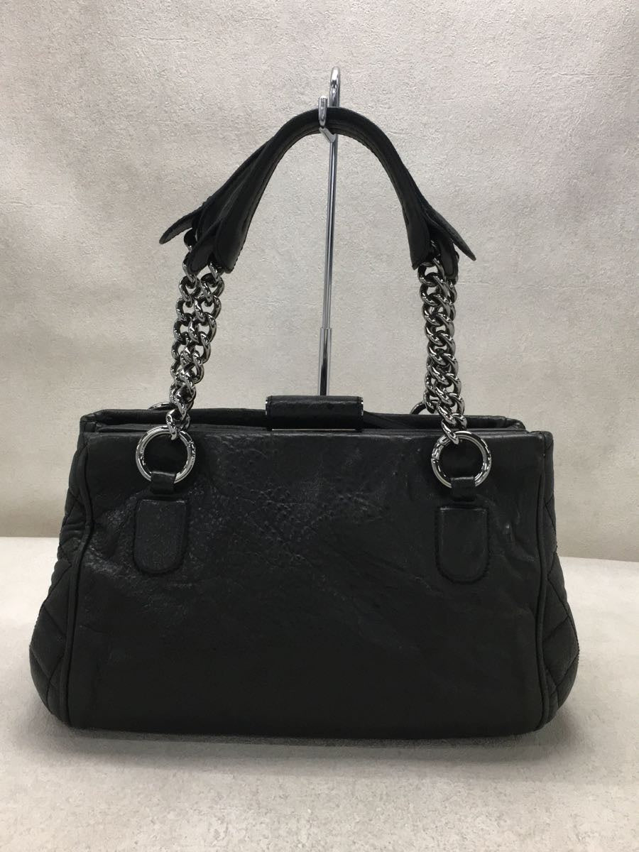 Chanel Lamb Leather Chain Shoulder Bag Black