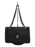 Chanel Double Flap Matelasse Leather Chain Shoulder Bag