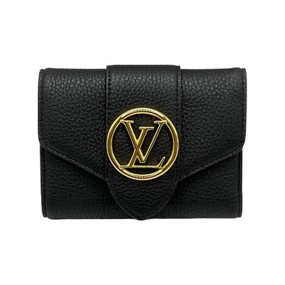 Louis Vuitton Portefeuil LV Pont Neuf Compact Taurillon Clemence Ladies Trifold Wallet