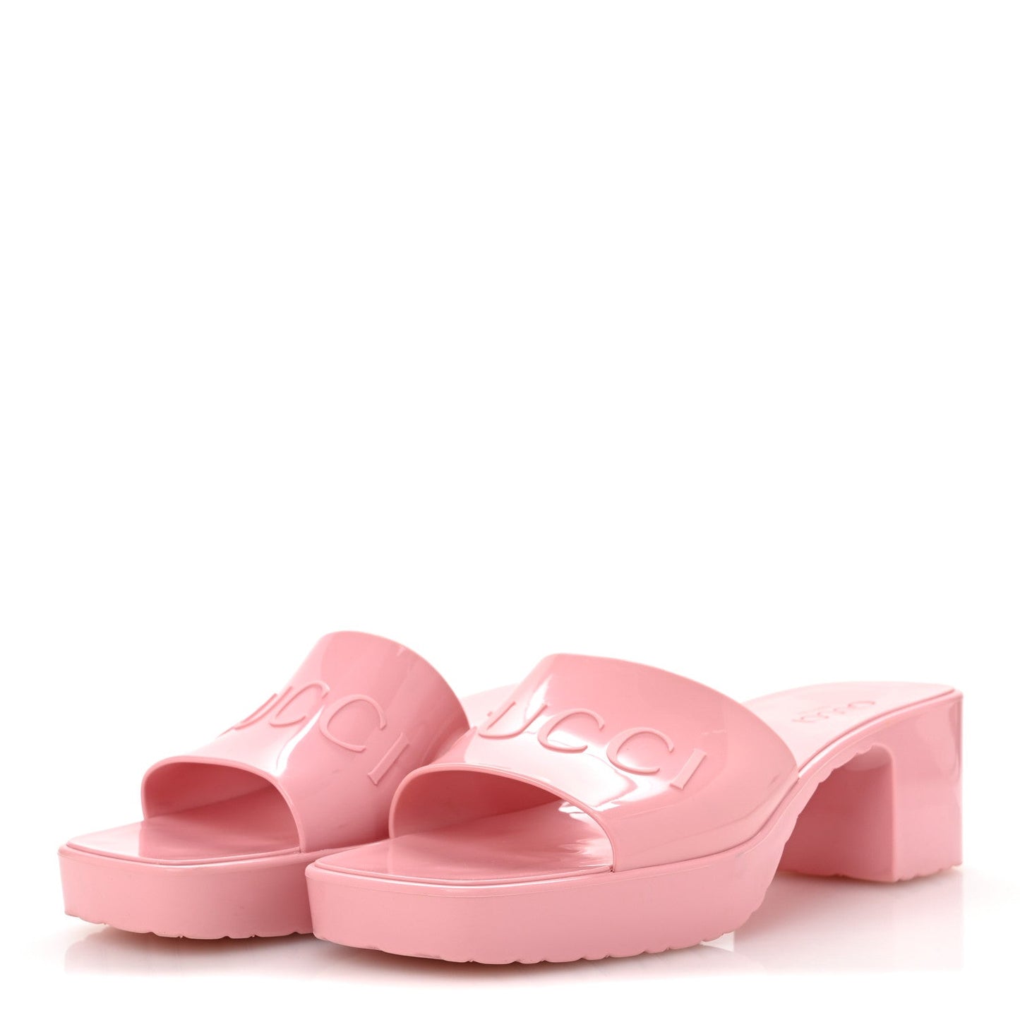 Amelia Rubber Logo Womens Platform 20/60mm Slide Sandals 39 Wild Rose