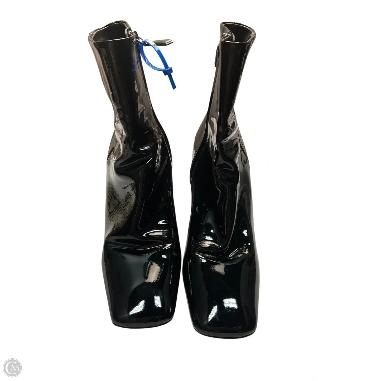 Boots Luxury Designer By Prada In Black, Size: 8