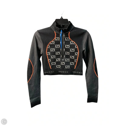 Top Long Sleeve Luxury Designer By Gucci In Black, Size: M