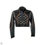 Top Long Sleeve Luxury Designer By Gucci In Black, Size: M