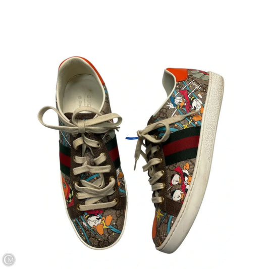 Shoes Luxury Designer By Gucci In Multi-colored, Size: 8