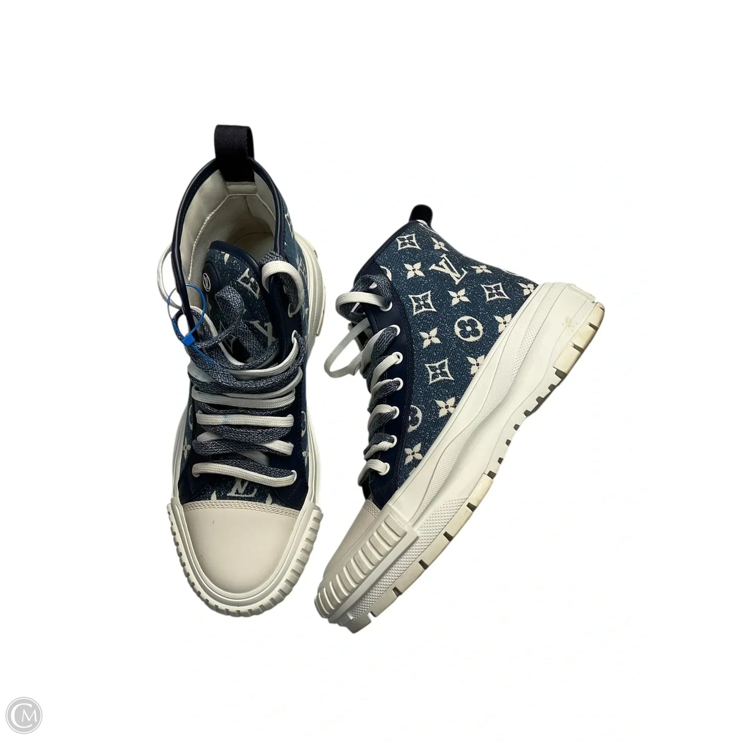 Shoes Luxury Designer By Louis Vuitton In Blue, Size: 11