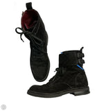 Boots Luxury Designer By Chanel In Black, Size: 11