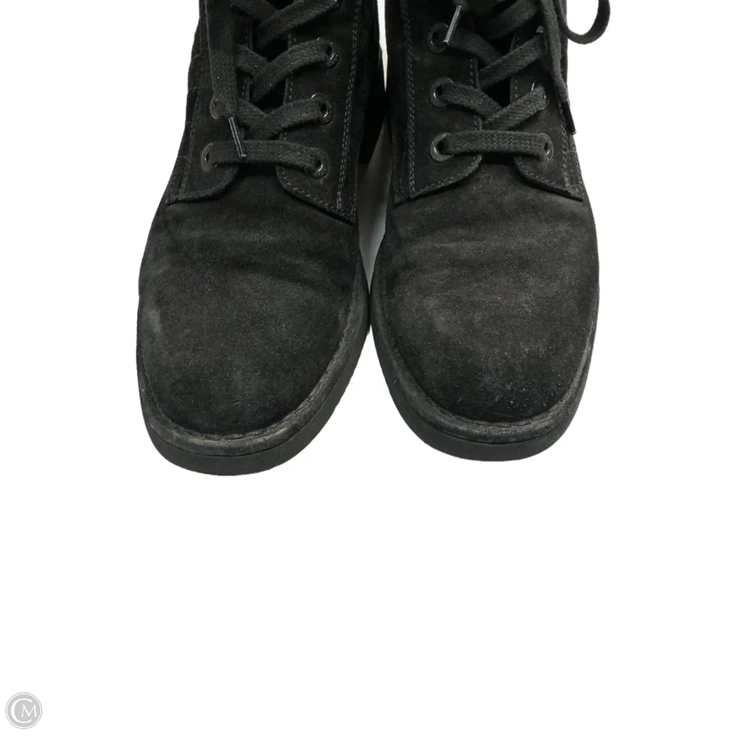 Boots Luxury Designer By Chanel In Black, Size: 11
