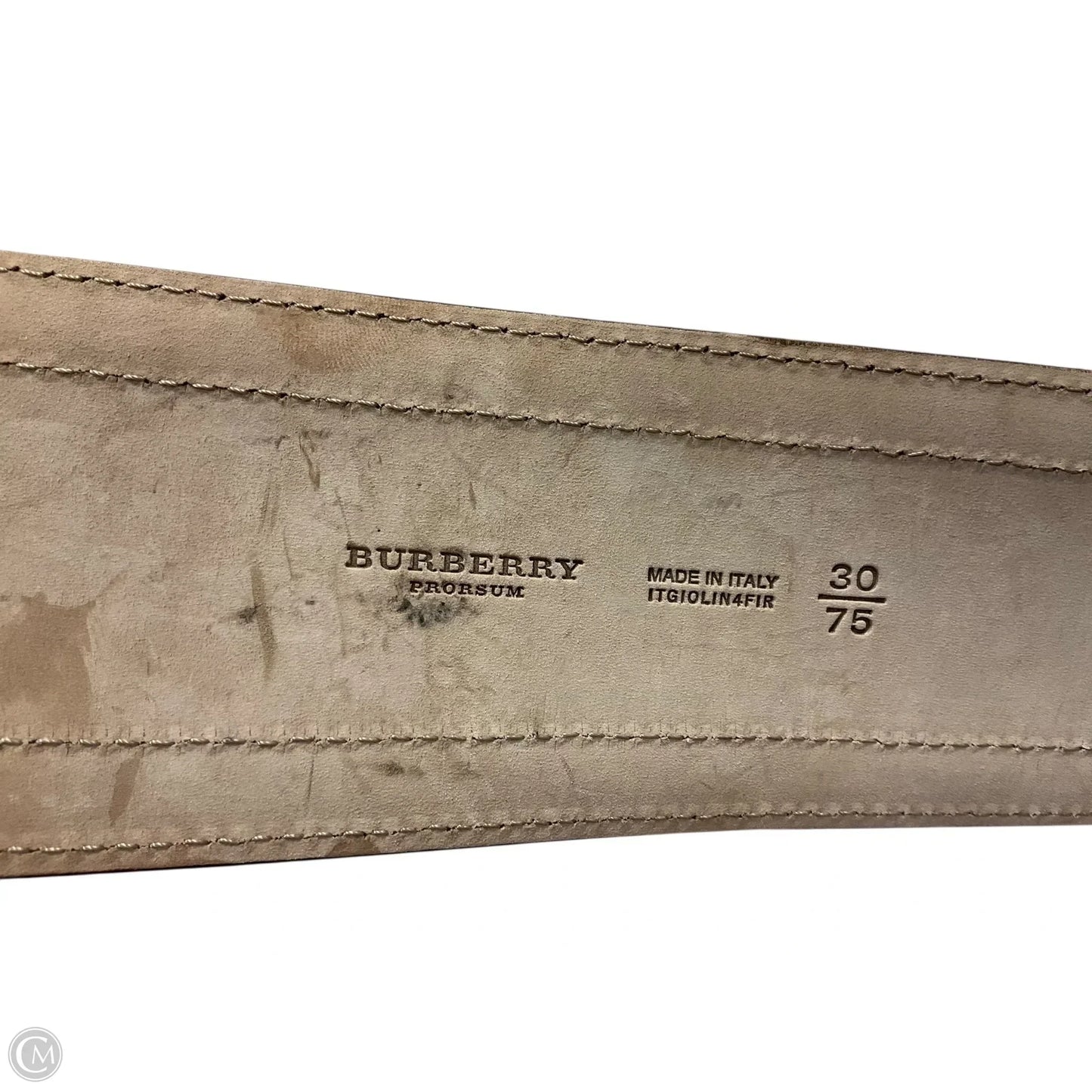 Belt Luxury Designer By Burberry, Size: Medium
