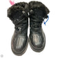 Boots Luxury Designer By Chanel In Black, Size: 6.5