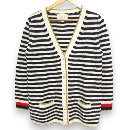 Gucci Interlocking G Wool Cashmere Knit Cardigan