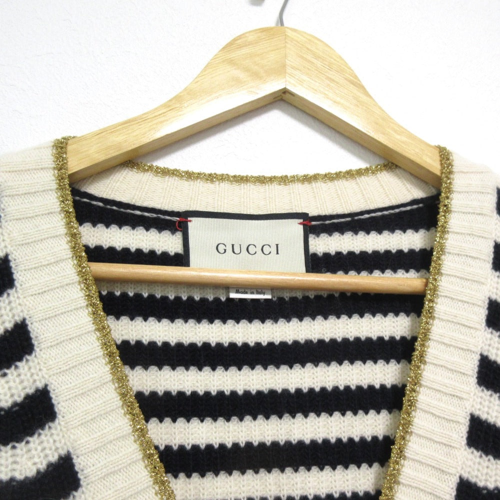 Gucci Interlocking G Wool Cashmere Knit Cardigan