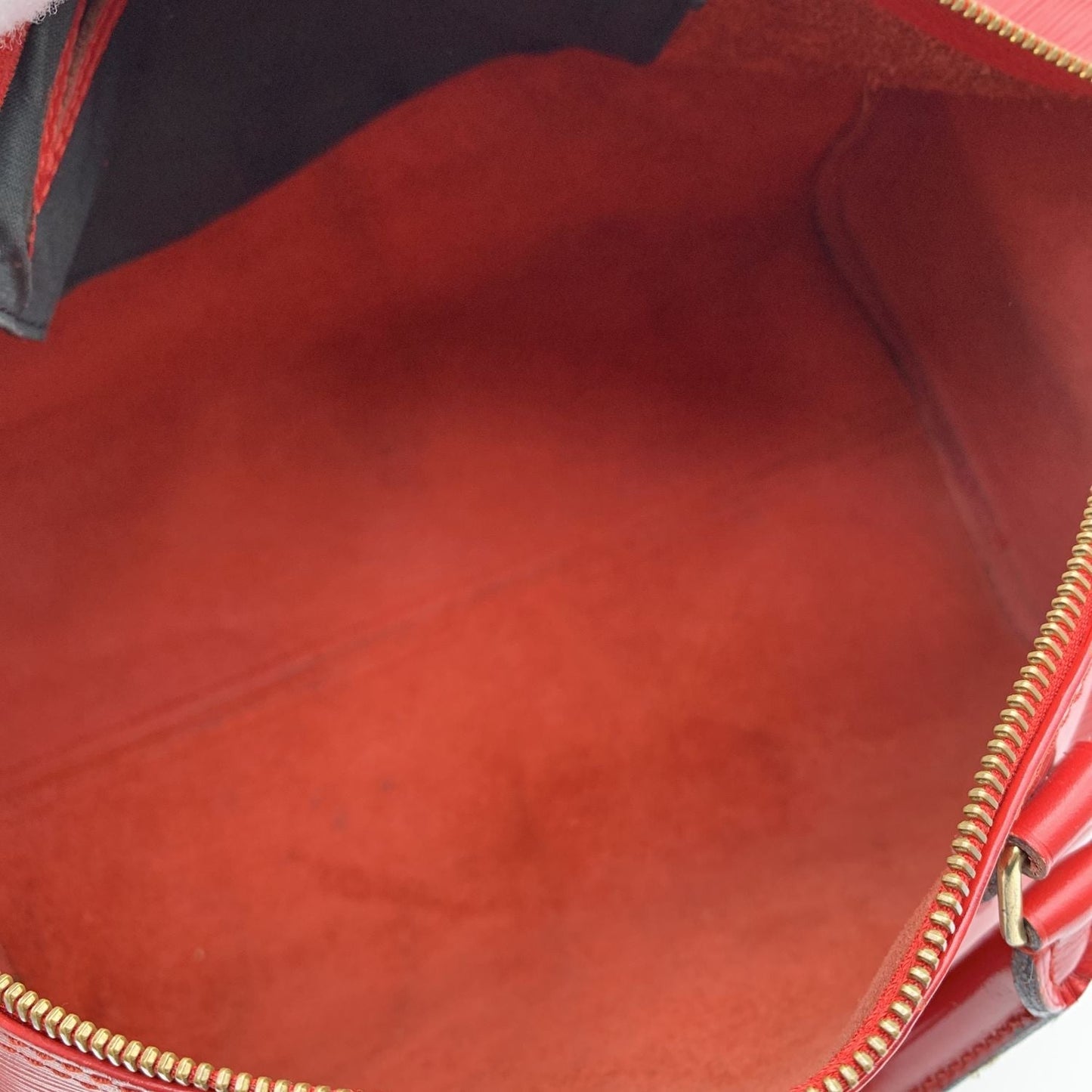 LOUIS VUITTON   Red Epi Leather Speedy 35 Boston Bag Handbag