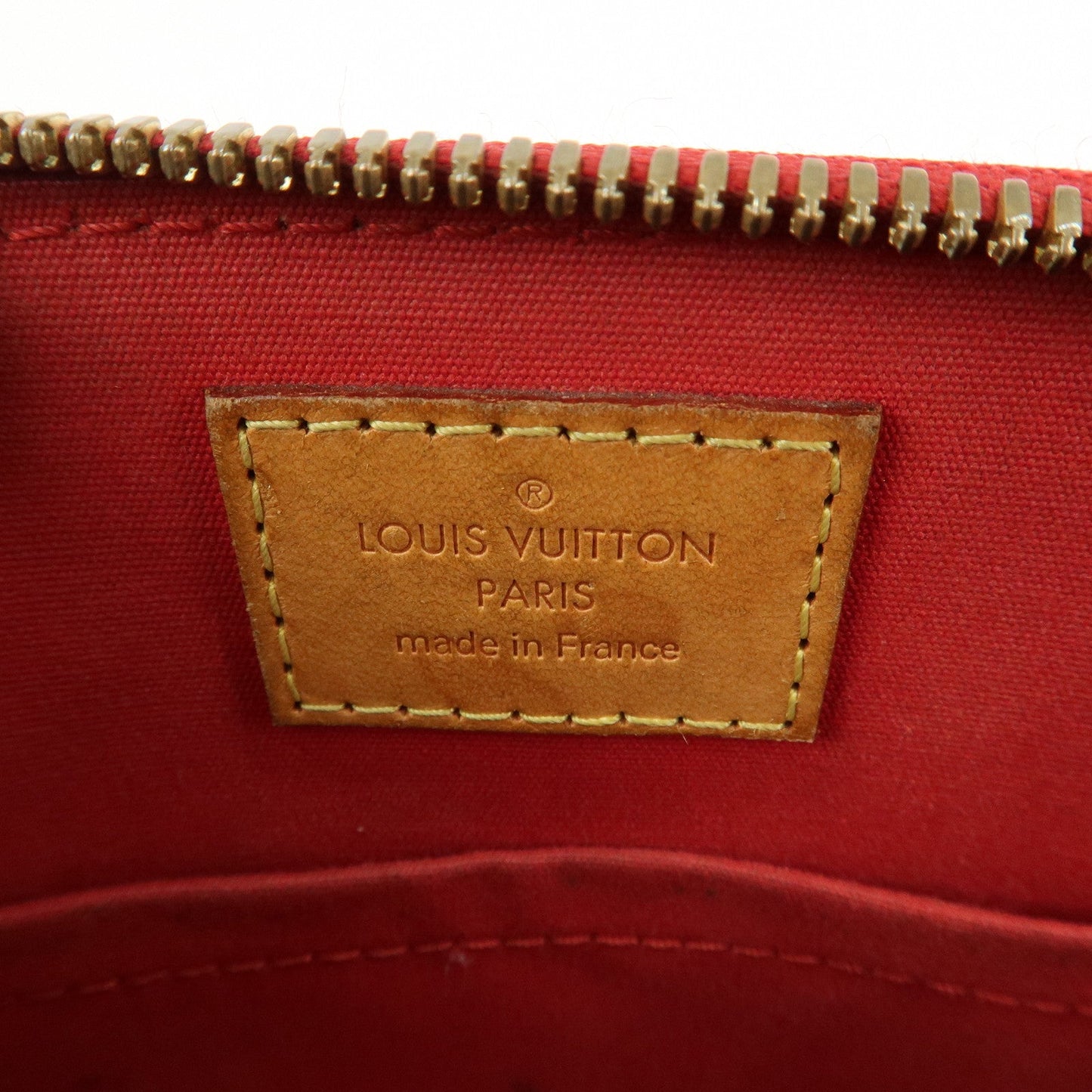 Louis Vuitton Monogram Vernis Alma BB Cerise Shoulder Bag M90174