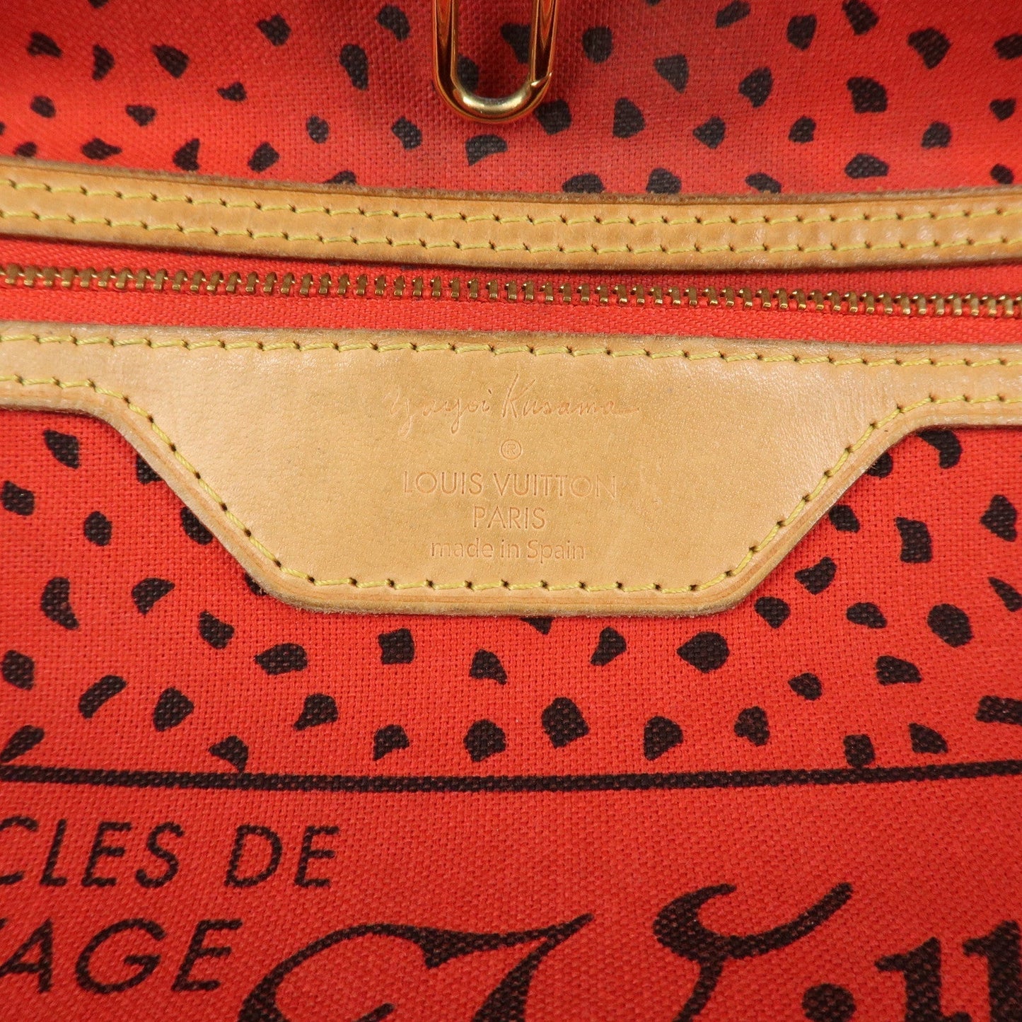Louis Vuitton Rouge Pumpkin Dots Yayoi Kusama Neverfull MM M40686