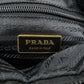 Prada Logo Nylon Leather 2Way Bag Tote Bag Hand Bag Black