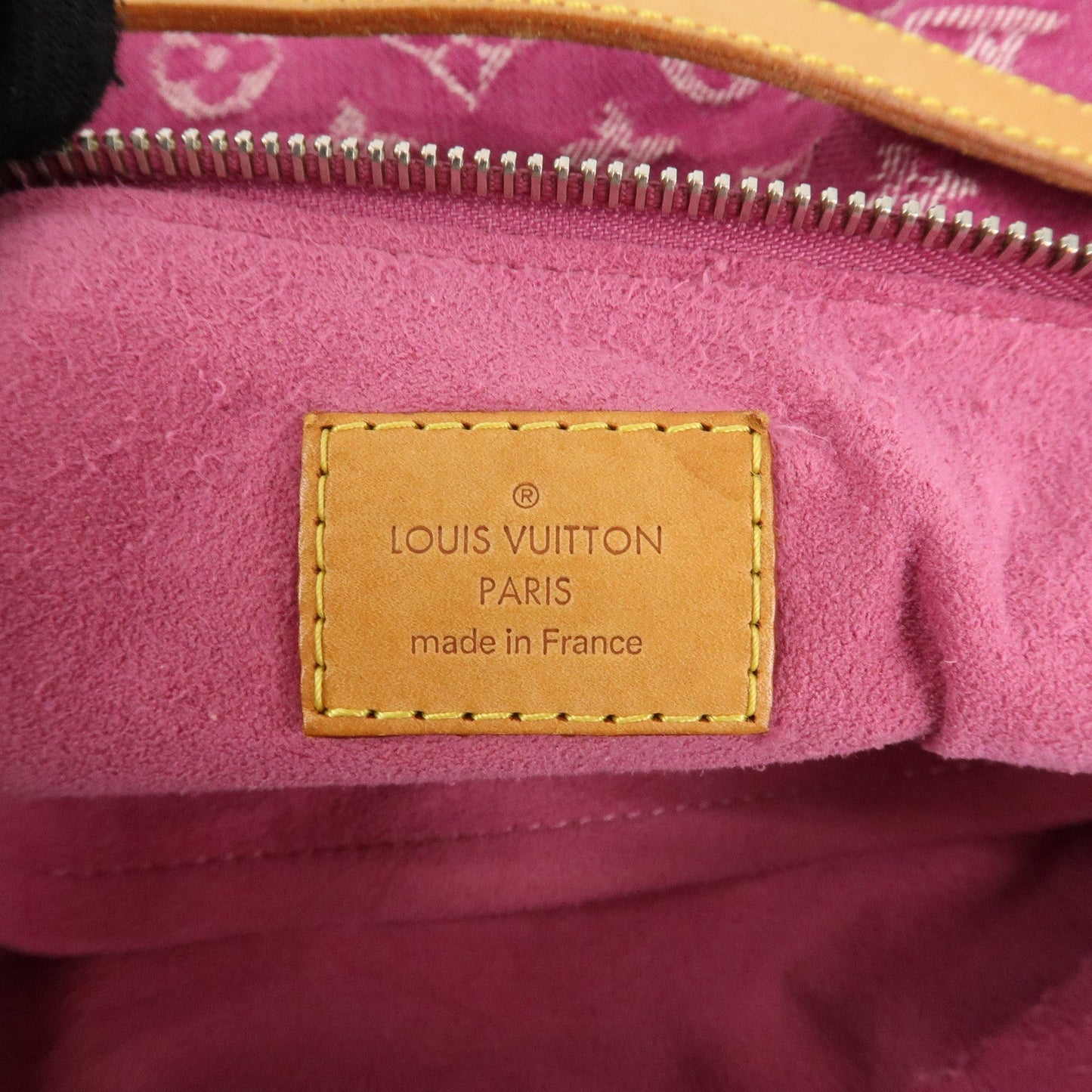 Louis Vuitton Monogram Denim Baggy PM Shoulder Bag Fuchsia M95212