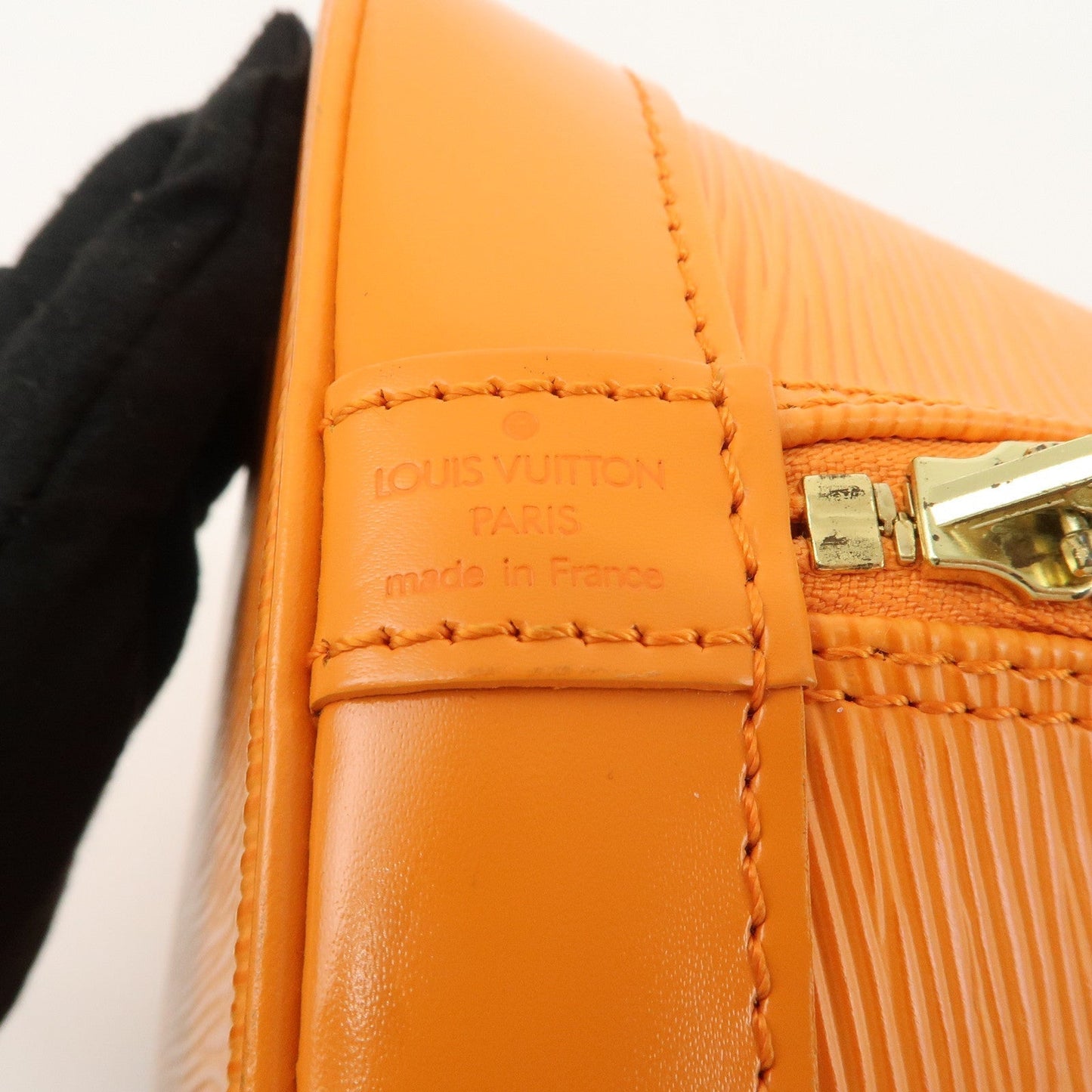 Louis Vuitton Epi Alma Hand Bag Mandarin Orange M5124H
