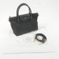 Prada Logo Nylon Leather 2Way Bag Hand Bag NERO Black BN2106
