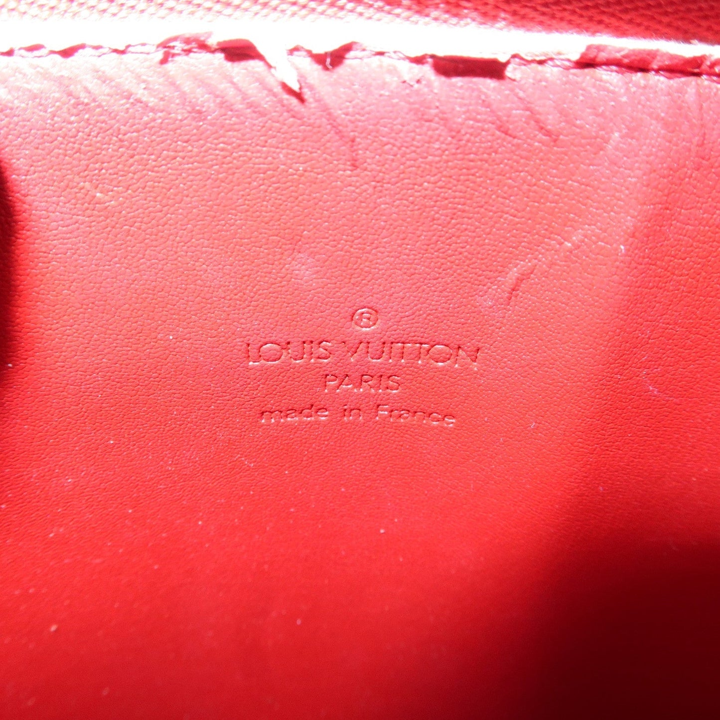 Louis Vuitton Monogram Vernis Motto Shoulder Bag Rouge M91137