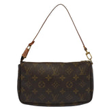 Louis Vuitton Pochette Accessoire  Canvas Clutch Bag