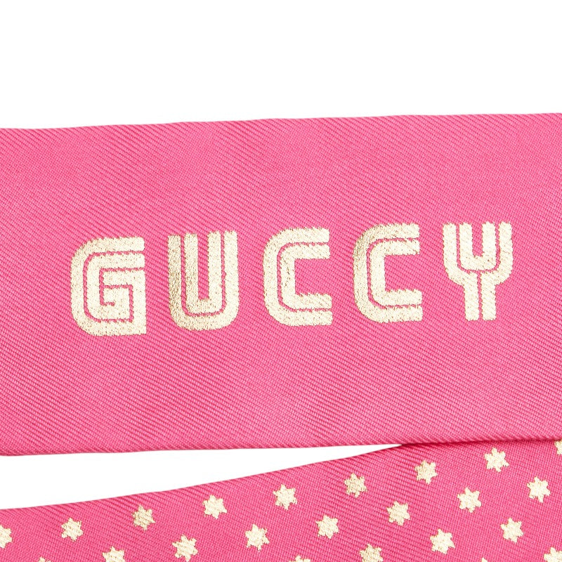 Gucci GUCCY SEGA Logo Silk Scarf