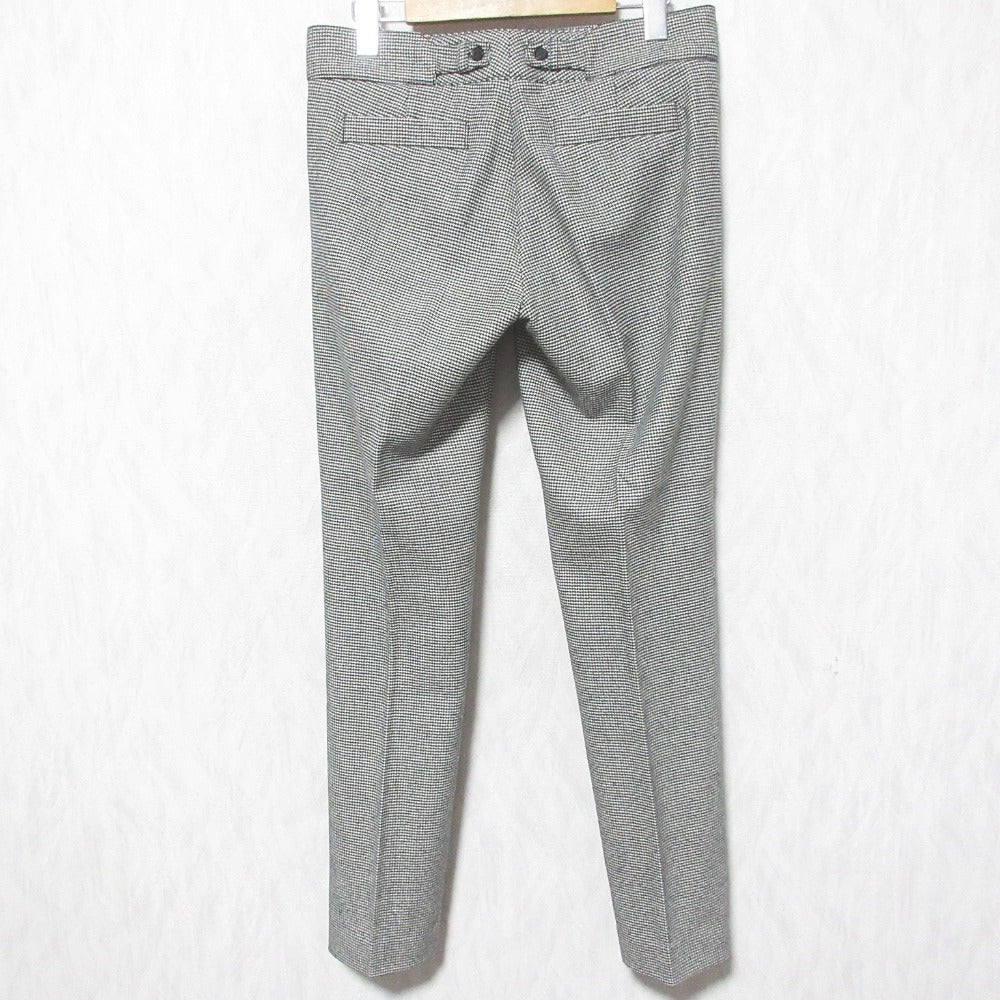 Gucci Houndstooth Wool Slim Tapered Tro rs