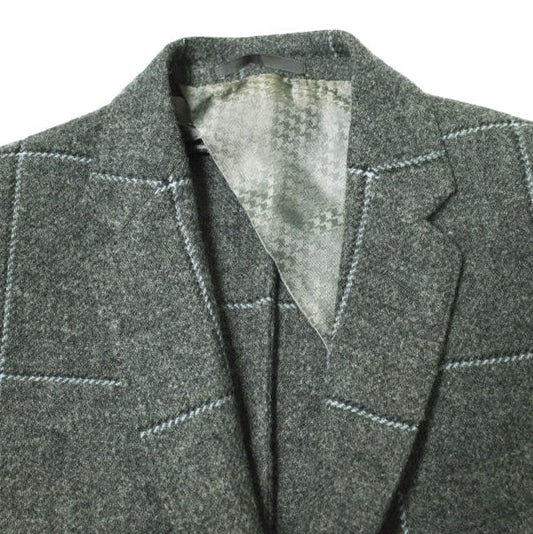 Gucci Wool 2B Jacket Gray Tailored