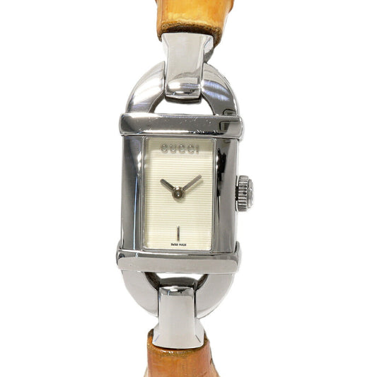 Gucci Ivory Dial Bamboo Watch 6800L