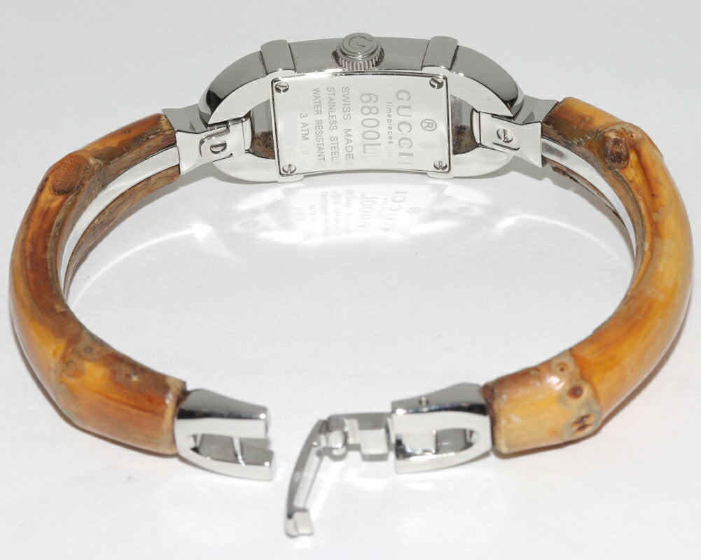 Gucci Ivory Dial Bamboo Watch 6800L