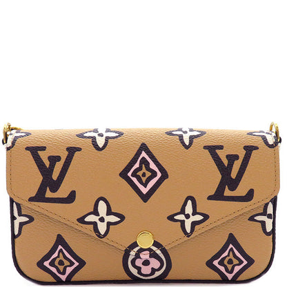 Louis Vuitton Shoulder Bag Multi Pochette Felicie Beige