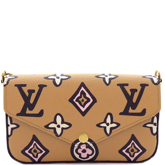 Louis Vuitton Shoulder Bag Multi Pochette Felicie Beige