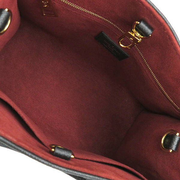 Louis Vuitton OnTheGo Monogram Emplant Noir Leather Bi Color Black