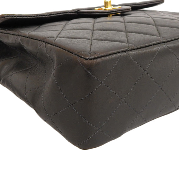 CHANEL Around 1997 Made Square Classic Flap Backpack Black
