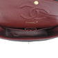 CHANEL Around 1990 Made Classic Flap Chain Bag 25Cm Black