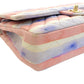 CHANEL Around 2009 Made Watercolor Logo Print Classic Flap Chain Bag 25Cm Pink/Blue/White
