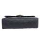 CHANEL Around 2003 Made Caviar Skin Classic Flap Chain Bag 23Cm Black