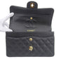 CHANEL Around 2003 Made Caviar Skin Classic Flap Chain Bag 23Cm Black