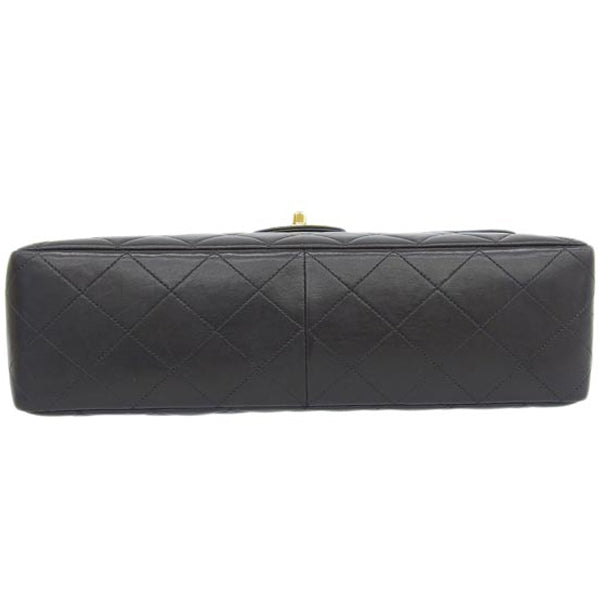 CHANEL Around 1997 Made Classic Flap Chain Bag Jumbo Black