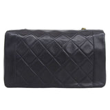 CHANEL Around 1992 Made Diana Flap Chain Bag 25Cm Black
