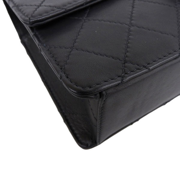CHANEL Around 1997 Made Classic Flap Chain Bag Black