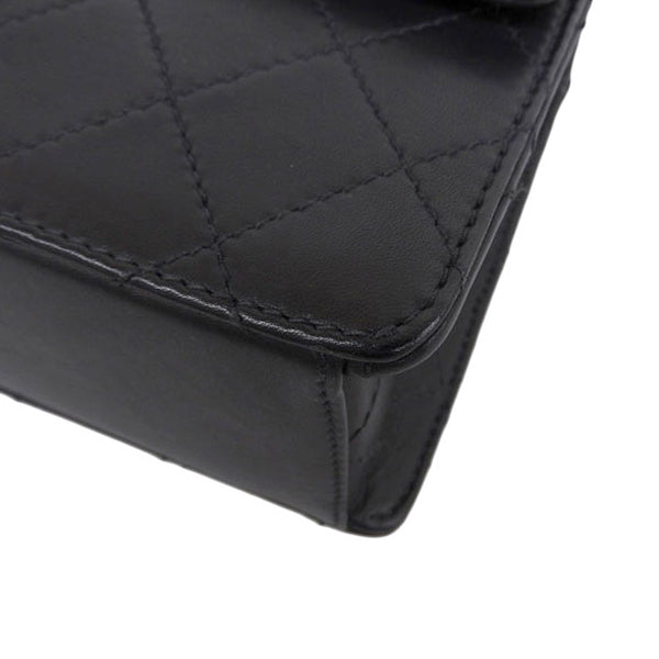 CHANEL Around 1997 Made Classic Flap Chain Bag Black