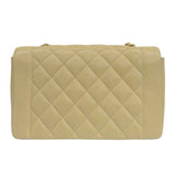 CHANEL Around 1992 Made Diana Flap Chain Bag 25Cm Beige