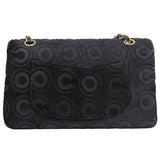 CHANEL Around 2000 Made Unborn Calf Classic Flap Chain Bag 25Cm Black