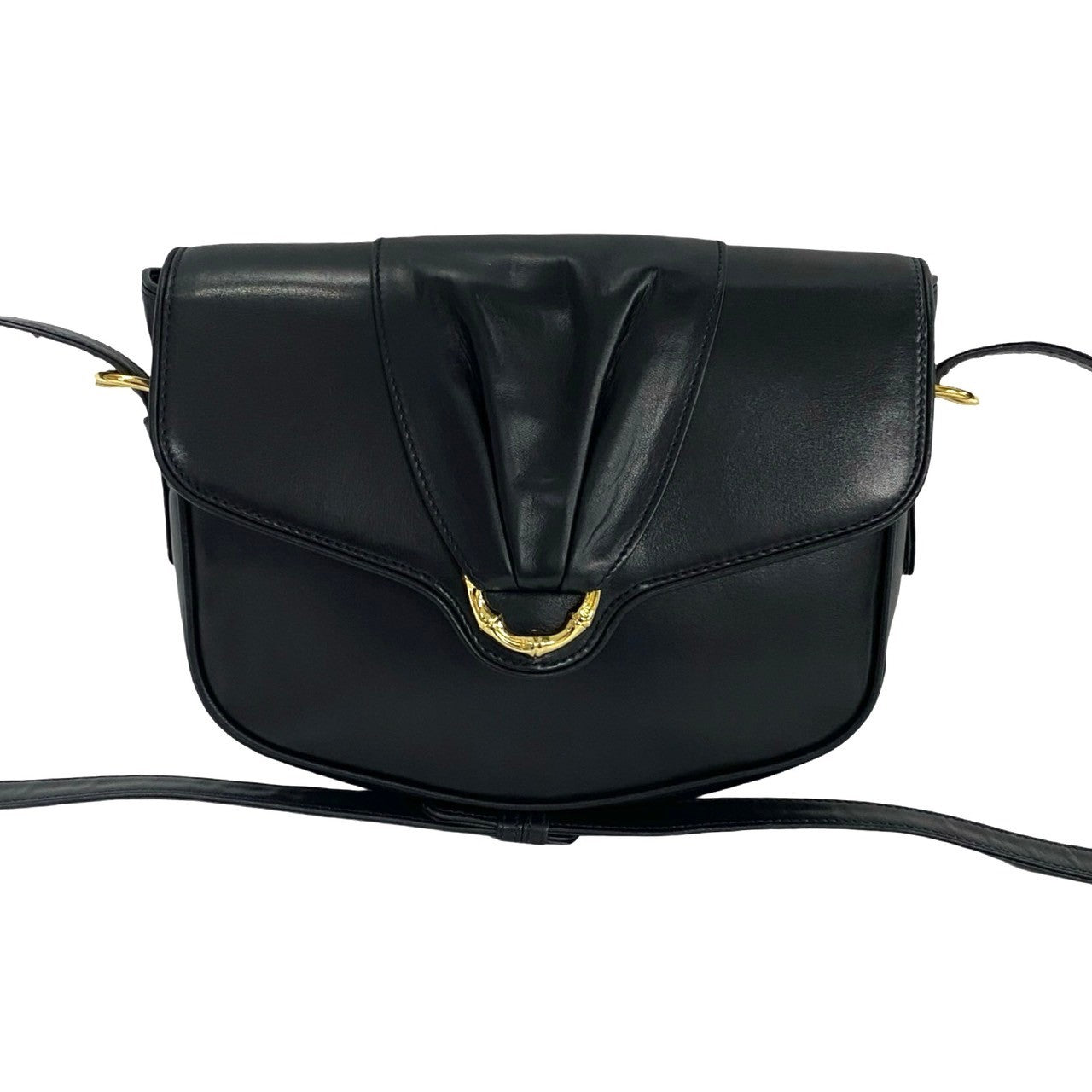Gucci Old Gucci Bamboo Leather Shoulder Bag